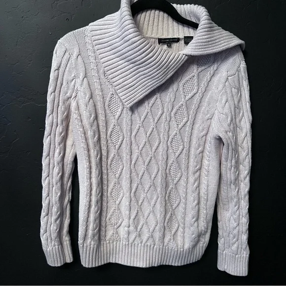 Jeanne Pierre women sweater Size: M Color: beige - Picture 1 of 9